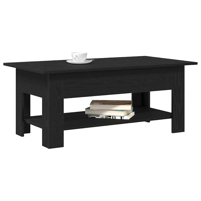 Coffee Table Black Oak 102 X 55 X 42 Cm Engineered Wood Nlxioo