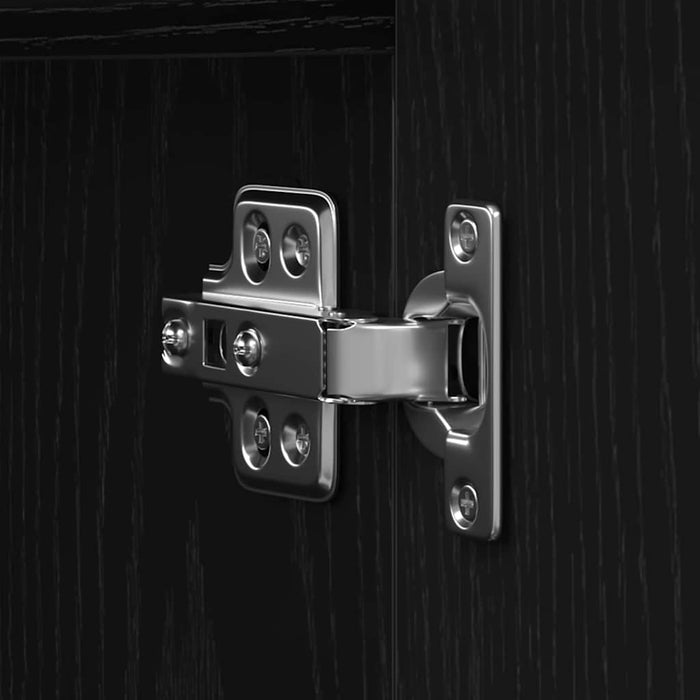 Tv Cabinet Black Oak 180 X 31.5 X 40 Cm Engineered Wood Nlxnoi