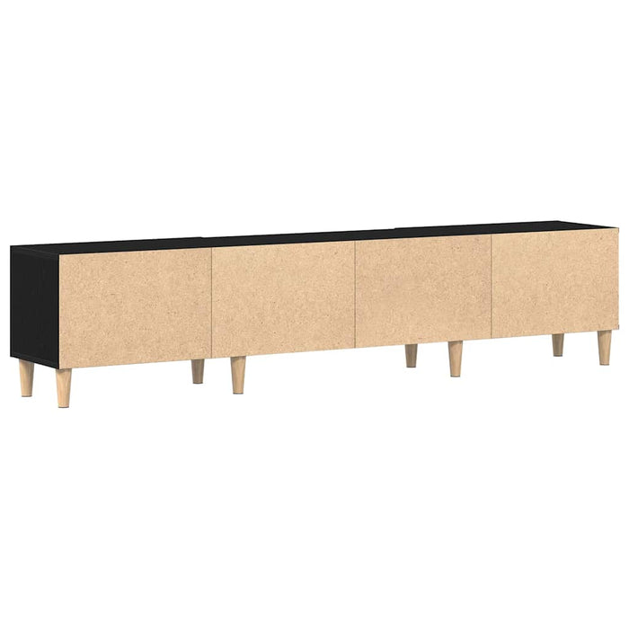 Tv Cabinet Black Oak 180 X 31.5 X 40 Cm Engineered Wood Nlxnoi