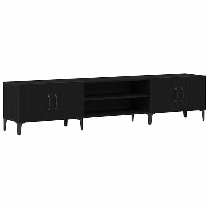 Tv Cabinet Black Oak 180 X 31.5 X 40 Cm Engineered Wood Nlxnon
