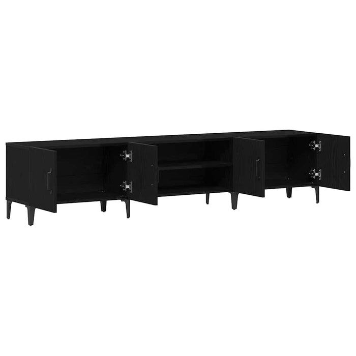 Tv Cabinet Black Oak 180 X 31.5 X 40 Cm Engineered Wood Nlxnon