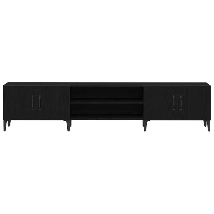 Tv Cabinet Black Oak 180 X 31.5 X 40 Cm Engineered Wood Nlxnon