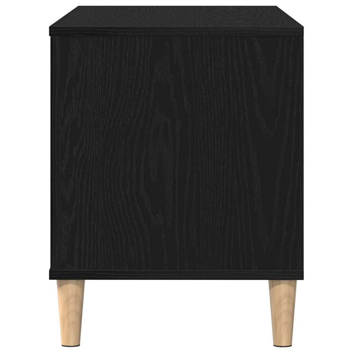 Record Cabinet Black Oak 100 X 38 X 48 Cm Engineered Wood Nlxnln