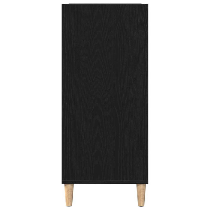 Record Cabinet Black Oak 84.5 X 38 X 89 Cm Engineered Wood Nlxnib