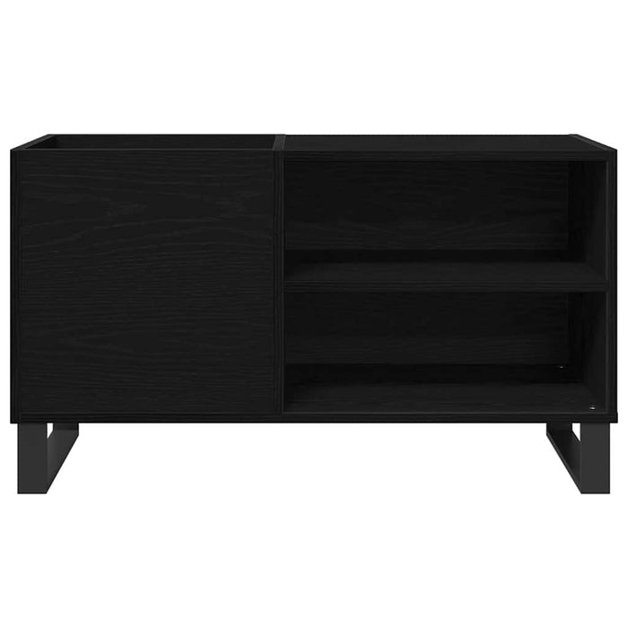 Record Cabinet Black Oak 85 X 38 X 48 Cm Engineered Wood Nlxnkn