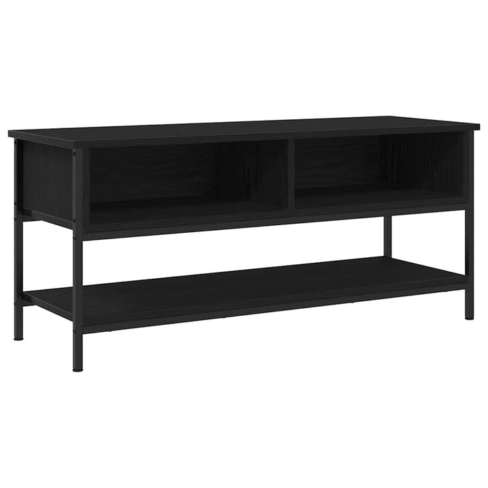 Tv Cabinet Black Oak 100 X 35 X 45 Cm Engineered Wood Nlxktb