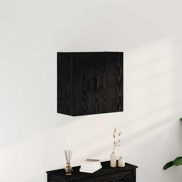 Wall Cabinet Black Oak 60 X 31 X 60 Cm Engineered Wood Nlxkap