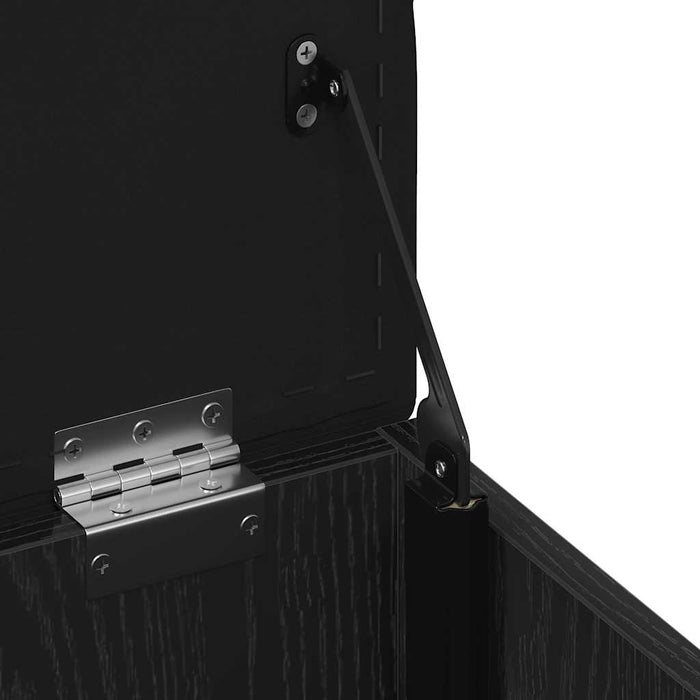 Storage Bench Black Oak 42 X 42 X 45 Cm Engineered Wood Nlxknx