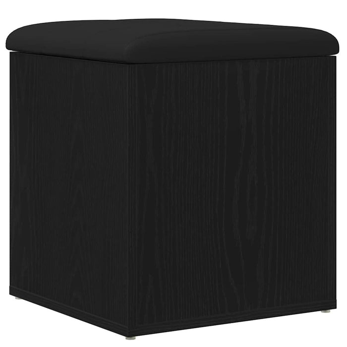 Storage Bench Black Oak 42 X 42 X 45 Cm Engineered Wood Nlxknx