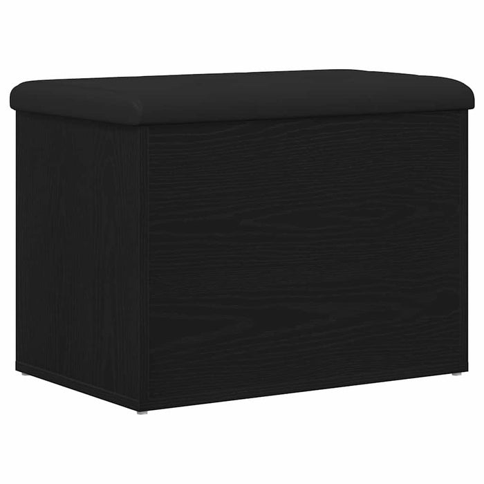 Storage Bench Black Oak 62 X 42 X 45 Cm Engineered Wood Nlxknt