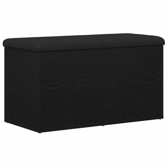 Storage Bench Black Oak 82 X 42 X 45 Cm Engineered Wood Nlxkna