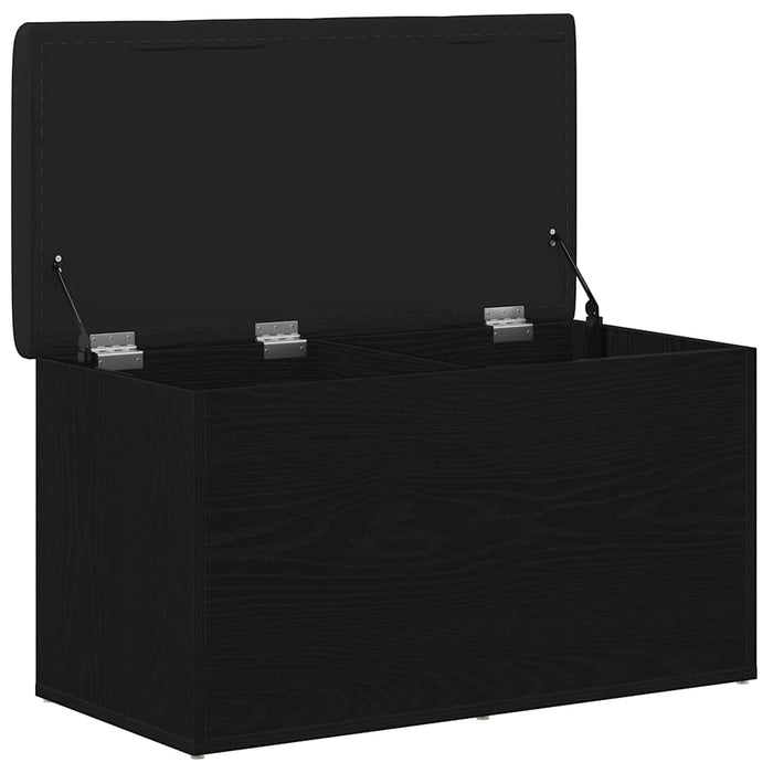 Storage Bench Black Oak 82 X 42 X 45 Cm Engineered Wood Nlxkna