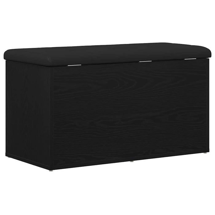 Storage Bench Black Oak 82 X 42 X 45 Cm Engineered Wood Nlxkna