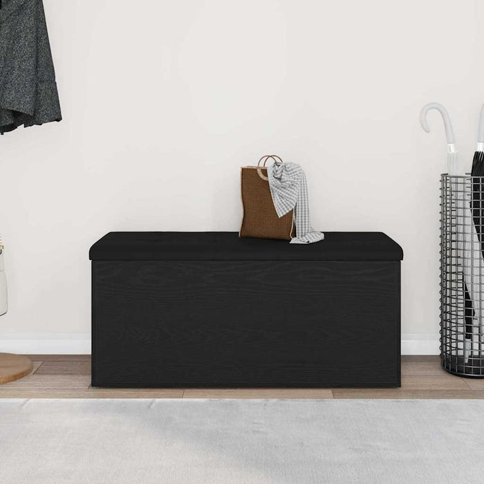 Storage Bench Black Oak 102 X 42 X 45 Cm Engineered Wood Nlxknp