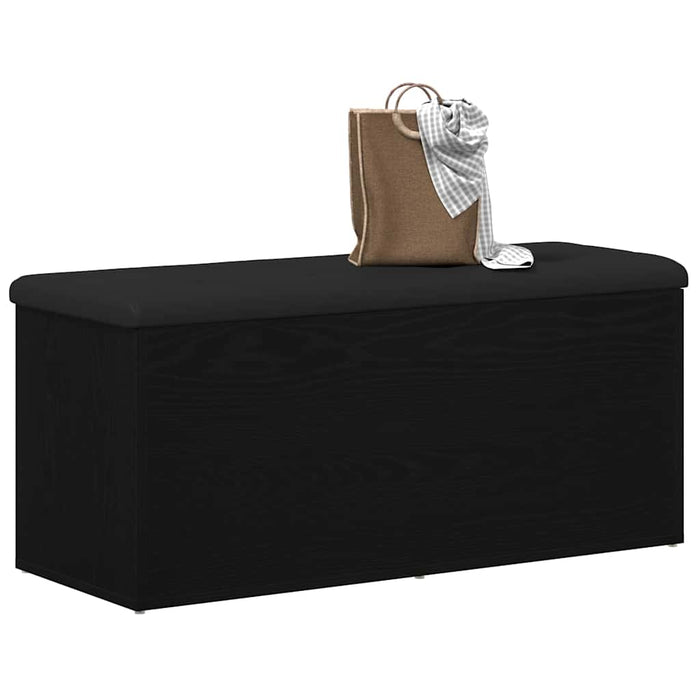 Storage Bench Black Oak 102 X 42 X 45 Cm Engineered Wood Nlxknp