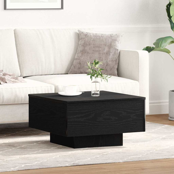 Coffee Table Black Oak 55 X 55 X 31 Cm Engineered Wood Nlxkkt