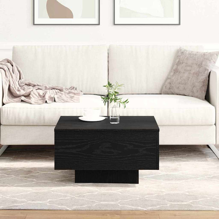 Coffee Table Black Oak 55 X 55 X 31 Cm Engineered Wood Nlxkkt