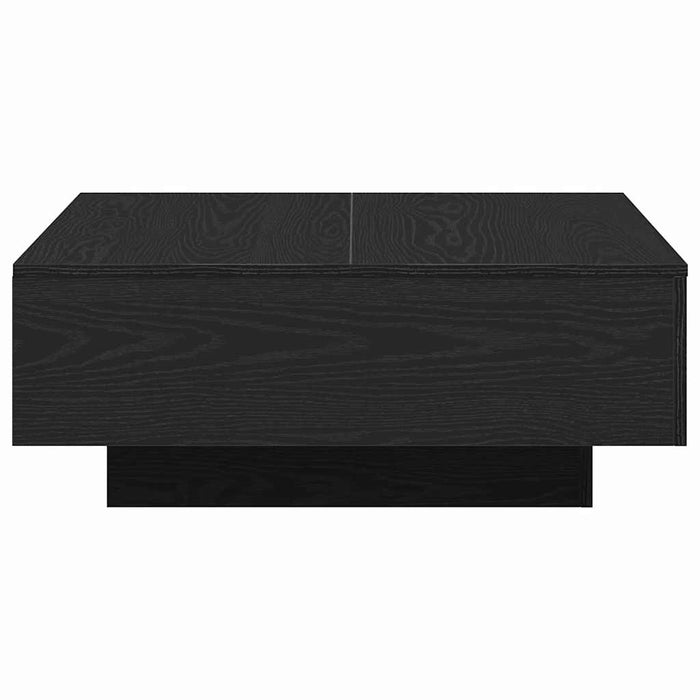 Coffee Table Black Oak 80 X 80 X 31 Cm Engineered Wood Nlxkkk