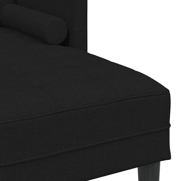 2 Piece Sofa Set With Cushions In Black Fabric Ttxkxpa