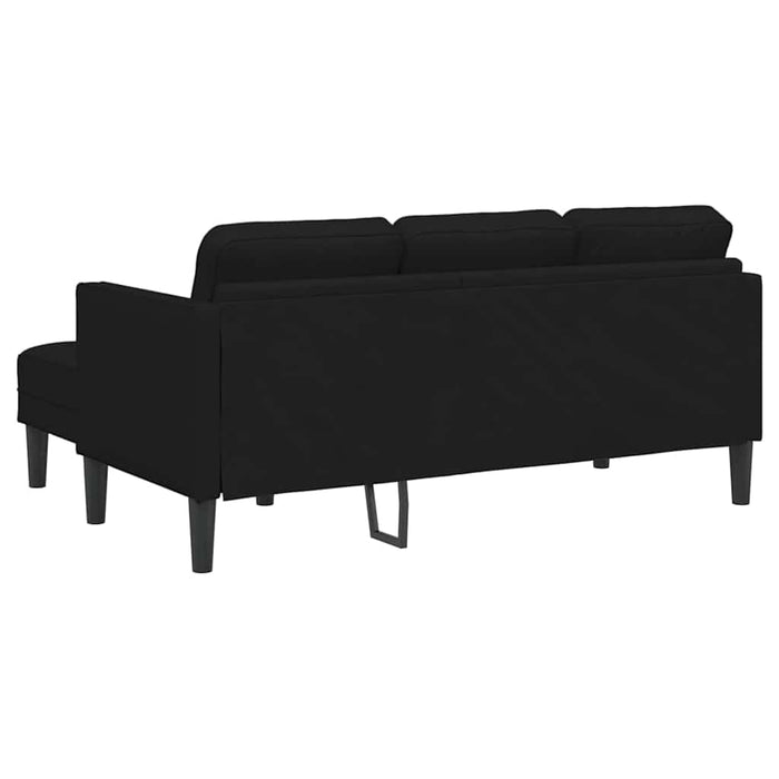 2 Piece Sofa Set With Cushions In Black Fabric Ttxkxpa