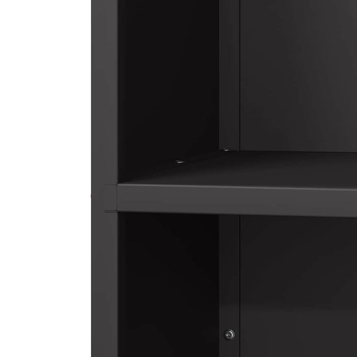 Firewood Rack Black 40X30X80 Cm Cold-Rolled Steel Nlaoni