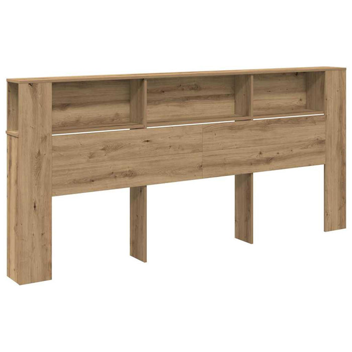 Headboard Cabinet 220 X 18.5 X 104.5 Cm Engineered Wood Nlxbko