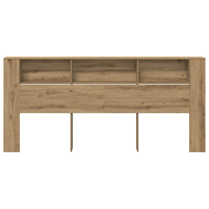 Headboard Cabinet 220 X 18.5 X 104.5 Cm Engineered Wood Nlxbko