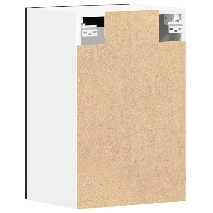 Hanging Glass Cabinet Black Oak 40X31X60 Cm Engineered Wood Nltotk