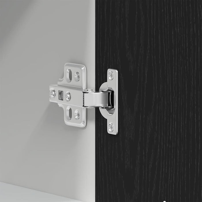 Hanging Cabinet Black Oak 30X31X60 Cm Engineered Wood Nltoab