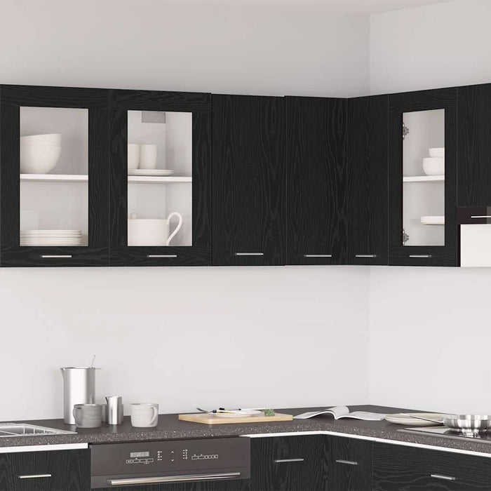 Hanging Cabinet Black Oak 30X31X60 Cm Engineered Wood Nltoab