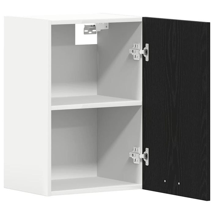 Hanging Cabinet Black Oak 40X31X60 Cm Engineered Wood Nltoao