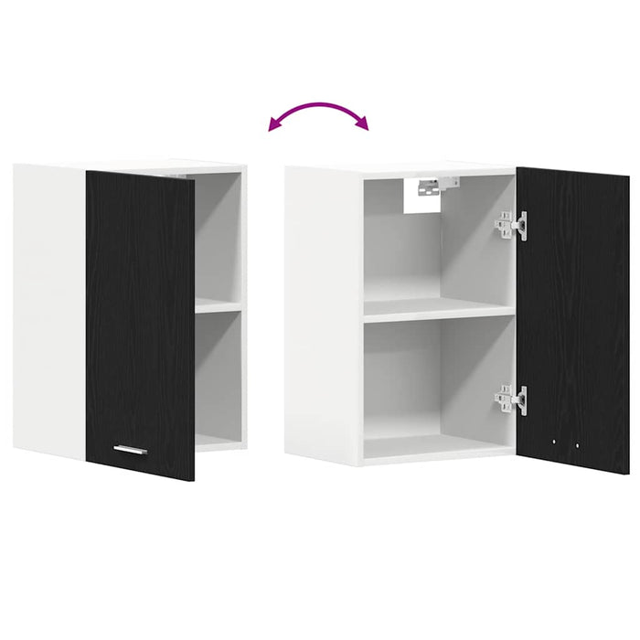 Hanging Cabinet Black Oak 40X31X60 Cm Engineered Wood Nltoao