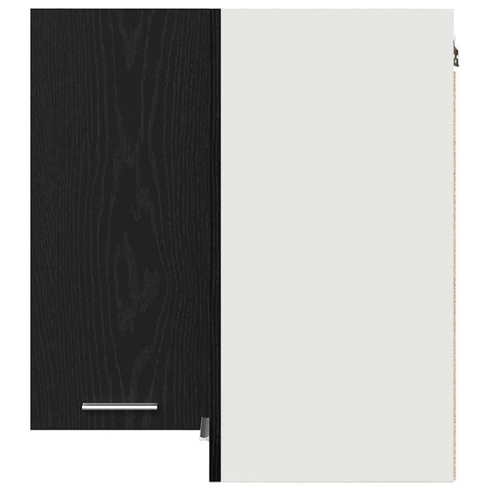 Hanging Corner Cabinet With Shelf Black Oak 57 X 57 X 60 Cm Nltoan