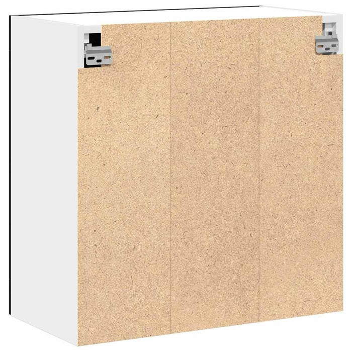 Hanging Glass Cabinet Black Oak 60 X 31 X 60 Cm Engineered Wood Nltopx