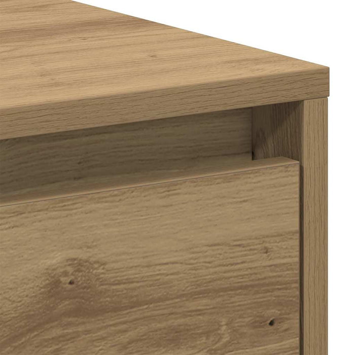 Nightstand 2 Pcs Artisan Oak 45 X 34 X 44 Cm Engineered Wood Nltttl