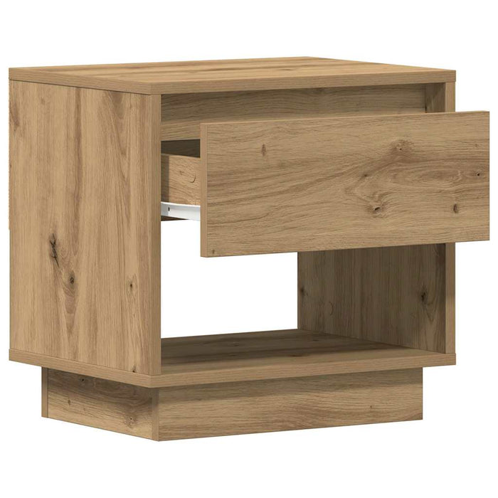 Nightstand 2 Pcs Artisan Oak 45 X 34 X 44 Cm Engineered Wood Nltttl