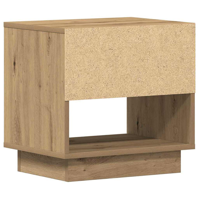Nightstand 2 Pcs Artisan Oak 45 X 34 X 44 Cm Engineered Wood Nltttl