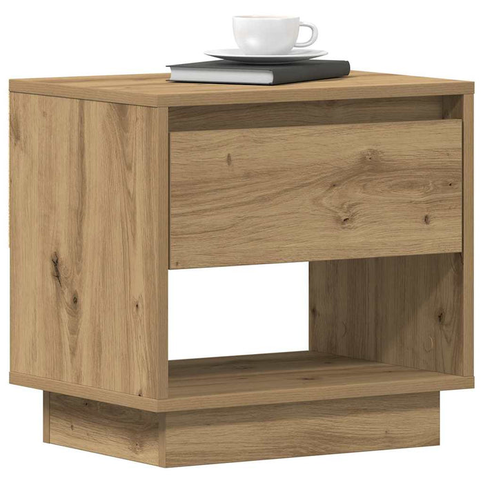 Nightstand 2 Pcs Artisan Oak 45 X 34 X 44 Cm Engineered Wood Nltttl