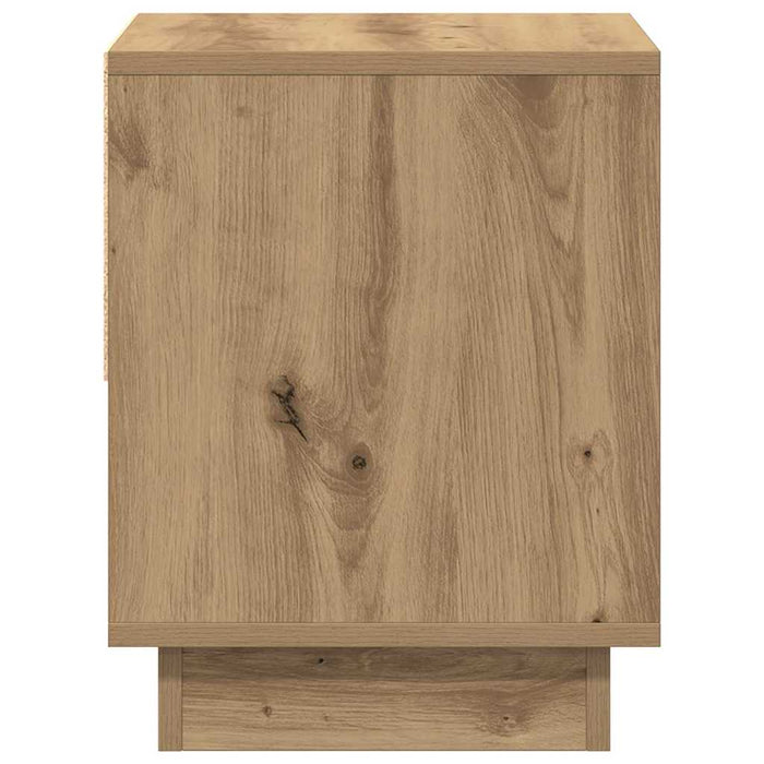 Nightstand 2 Pcs Artisan Oak 45 X 34 X 44 Cm Engineered Wood Nltttl