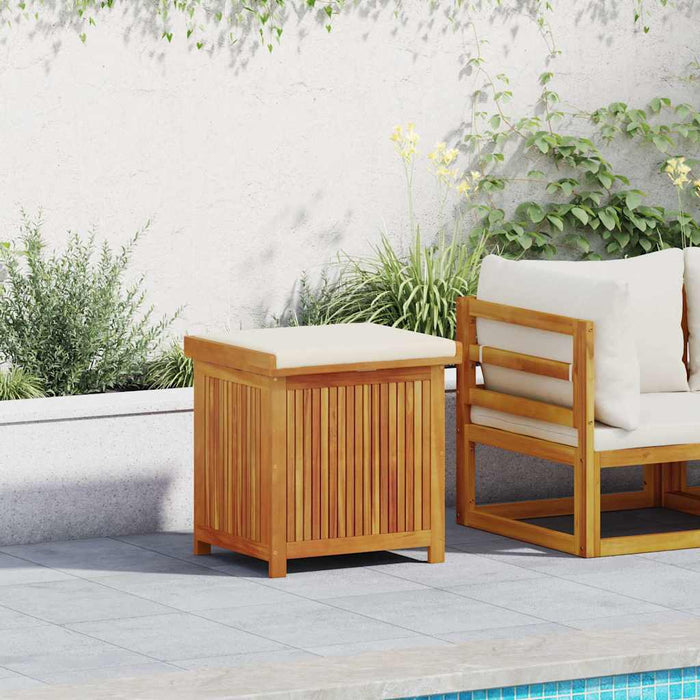 Outdoor Cushion Box 60X50X61 Cm Solid Wood Acacia Aoblait