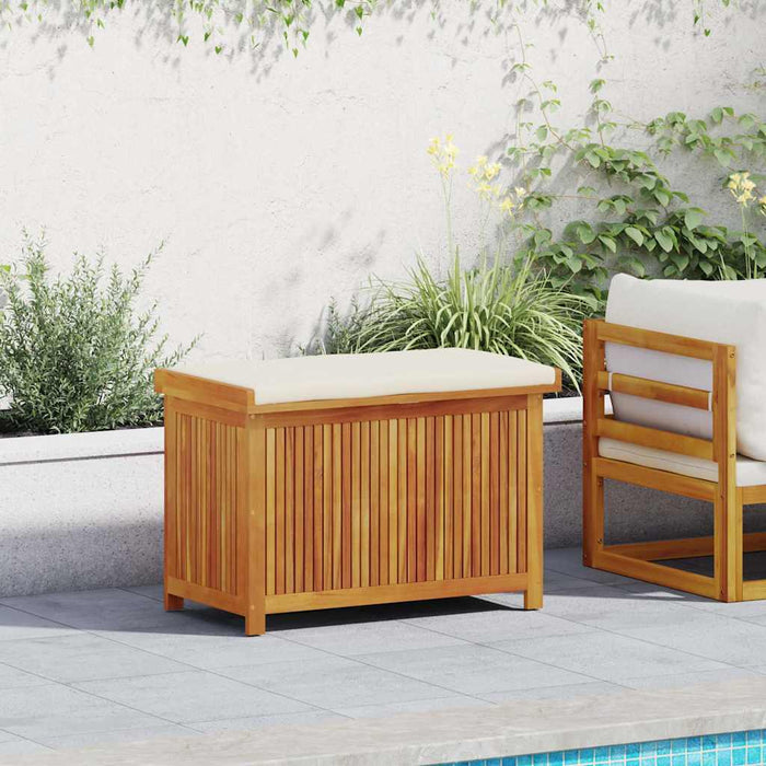 Outdoor Cushion Box 90X50X60.5 Cm Solid Wood Acacia Aoblaia