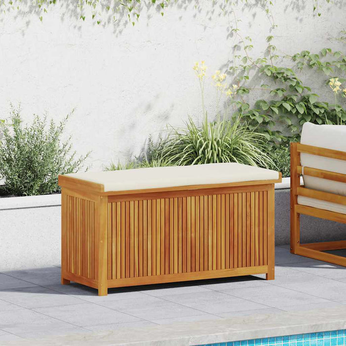 Outdoor Cushion Box 113X50X60.5 Cm Solid Wood Acacia Aoblaip