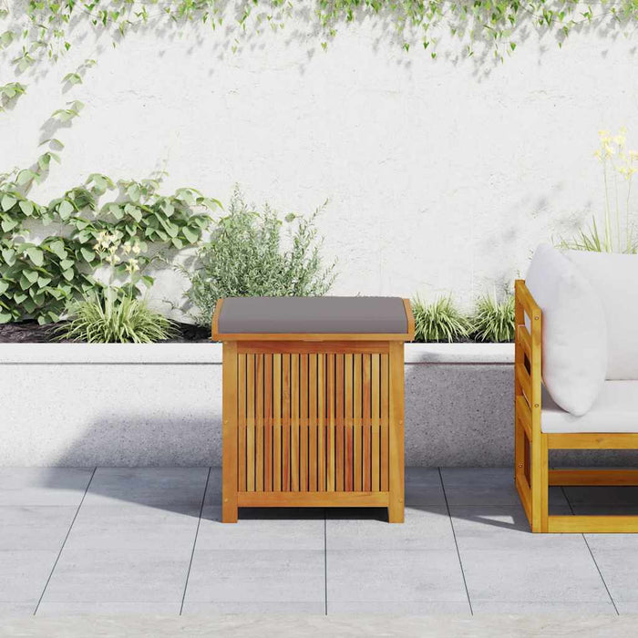 Outdoor Cushion Box 60X50X61 Cm Solid Wood Acacia Aoblaii