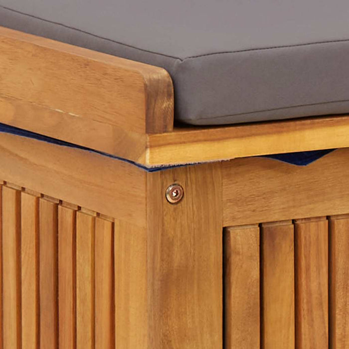 Outdoor Cushion Box 60X50X61 Cm Solid Wood Acacia Aoblaii
