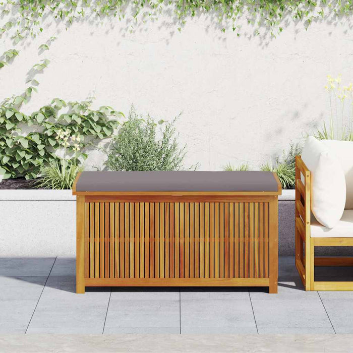 Outdoor Cushion Box 113X50X60.5 Cm Solid Wood Acacia Aoblaik
