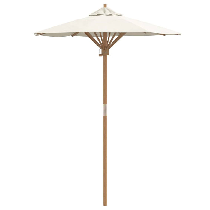 Garden Parasol Cream White 150 X 150 X 210 Cm Bamboo Aobnbik