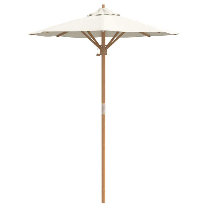 Garden Parasol Cream White 150 X 150 X 210 Cm Bamboo Aobnbik