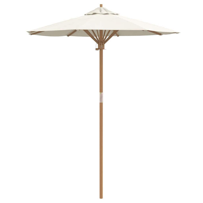 Garden Parasol Cream White 180 X 180 X 230 Cm Bamboo Aobnbnb
