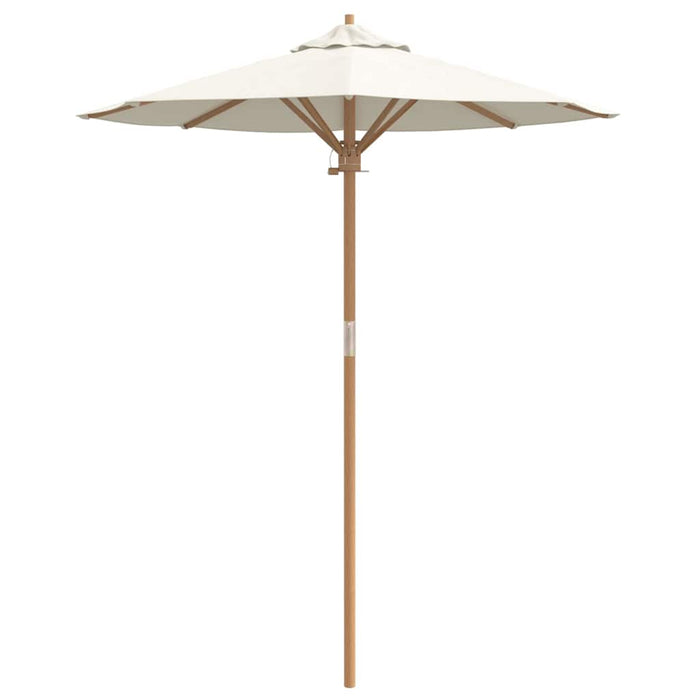 Garden Parasol Cream White 180 X 180 X 230 Cm Bamboo Aobnbnb