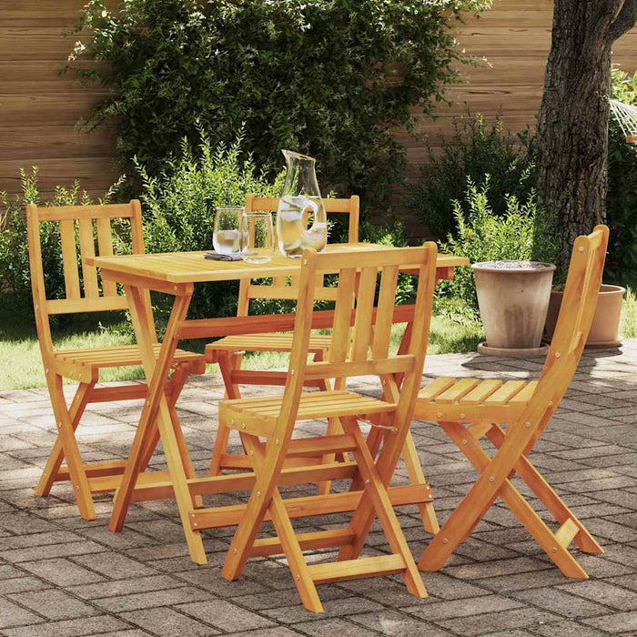Garden Chair 4 Pcs Brown 36 X 46 X 86Cm Solid Acacia Wood Ttxanab